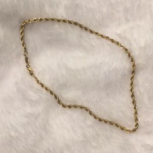 10 karat yellow gold 10 inch anklet